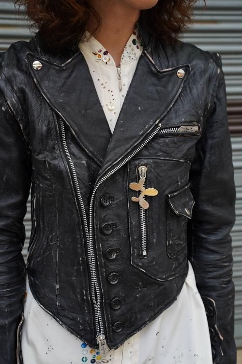MASU 23AW 誉める VICTORIAN MOTORCYCLE JACKET 46