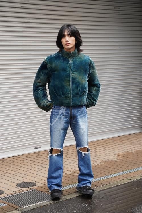 ジャケット・アウター MASU VELVET PUFFER JACKET(EMERALD) MASU VELVET PUFFER JACKET(EMERALD)
