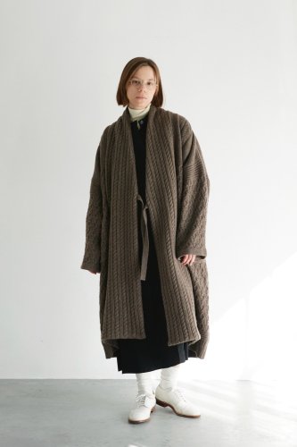 <p>YASHIKI [23AW]</p>Ginrei Knit Coat