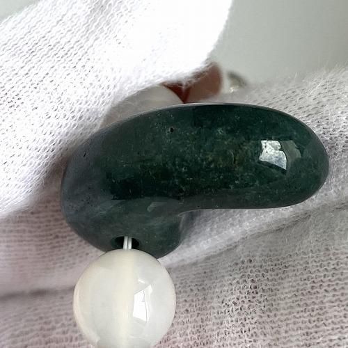 美保岐玉ネックレス (碧玉勾玉) 】 御祈玉 出雲石 青めのう 赤 美保岐玉ネックレス (碧玉勾玉) 】 御祈玉 出雲石 青めのう 赤