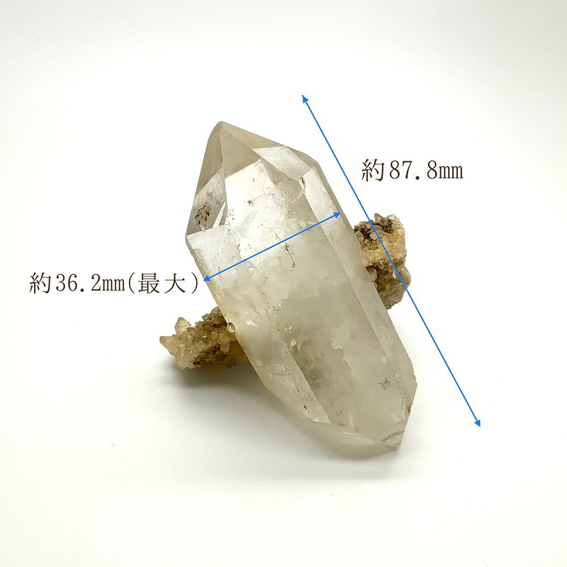 水晶ダブルポイント 母岩付き 】 レインボー クォーツ quartz 限定品 一点物 [ 動画あり ] -  めのうの店川島【公式通販】創業明治10年/勾玉や出雲石/碧玉/隠岐の黒曜石/糸魚川翡翠