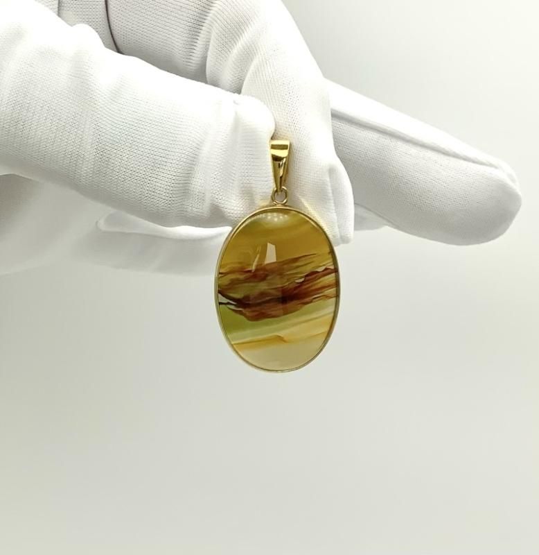 天然メノウの金魚ちゃん ストラップ〔大金魚〕 偉