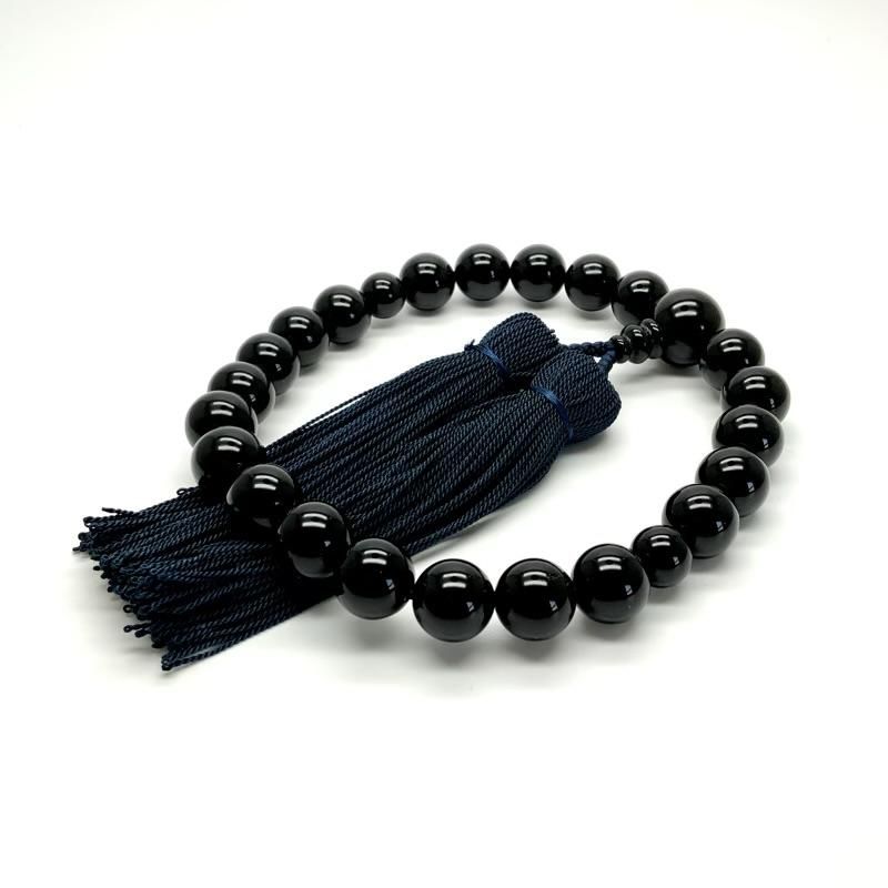 念珠 オニキス 12mm玉 】 数珠 ねんじゅ 冠婚葬祭 シンプル 葬儀 葬式