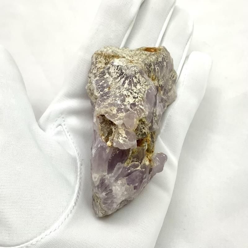 紫水晶　アメジスト　ドーム　原石　山梨県鉱山産 福島県裏半田鉱山産 紫水晶 原石 】 大沼鉱山 国産 日本産