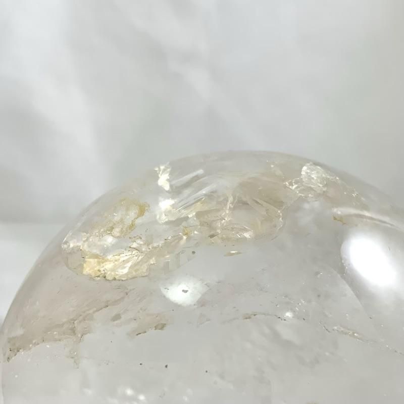 天然水晶丸玉 台付き 】 本水晶 丸玉 クリスタル 置物 開運 幸運