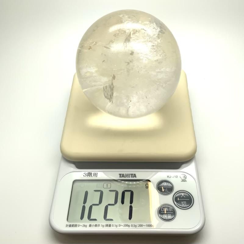 天然水晶丸玉 台付き 】 本水晶 丸玉 クリスタル 置物 開運 幸運