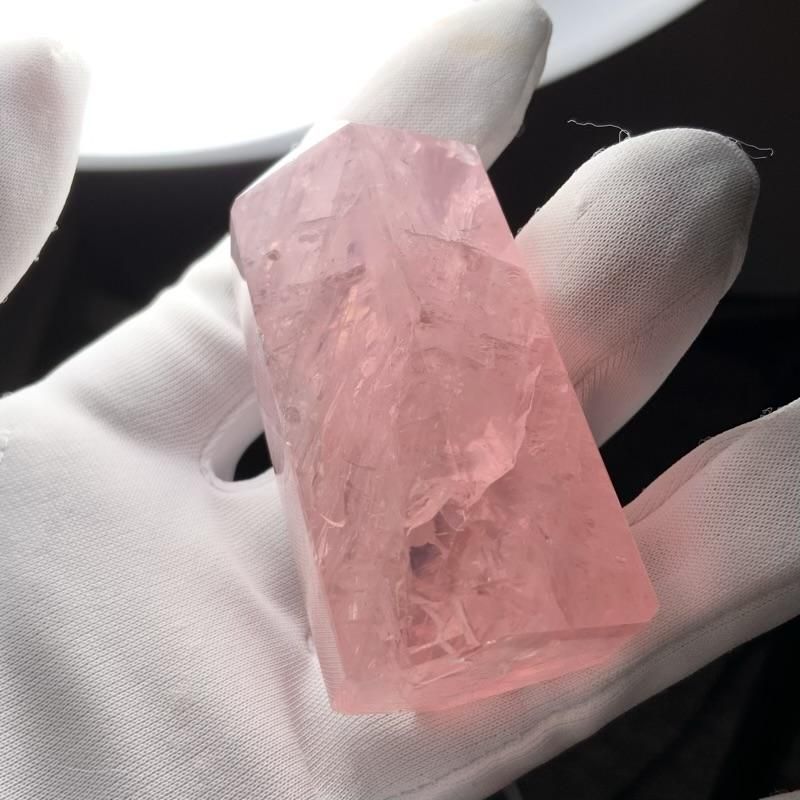 高品質レインボー☆ローズクォーツ ピンク超美麗 丸玉 天然石 原石A1075 ✨超大玉❗ピンクの癒し☆レインボー ローズクォーツ 丸玉