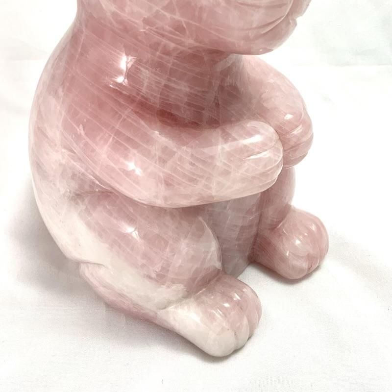 ローズクォーツ うさぎ 】 rosequartz 紅水晶 桃色 ピンク色 ローズクォーツ うさぎ 】 rosequartz 紅水晶 桃色 ピンク色