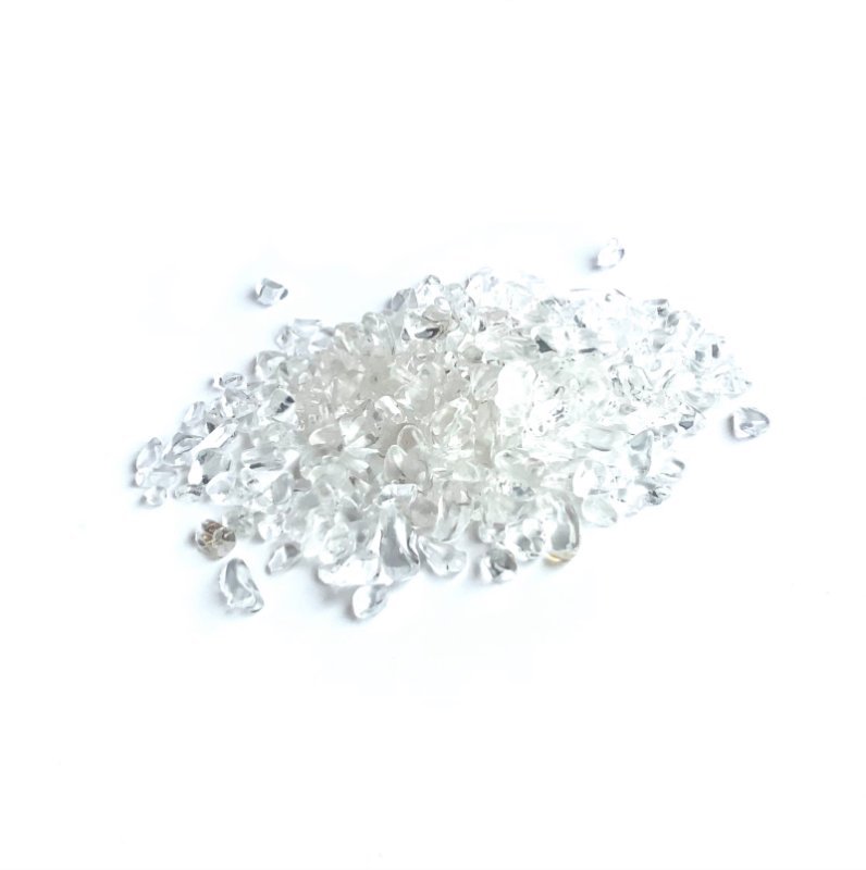 【 水晶さざれ石(小粒) 100g 】  パワーストーン 天然石 アクセサリー ブレスレット ストラップ 浄化 