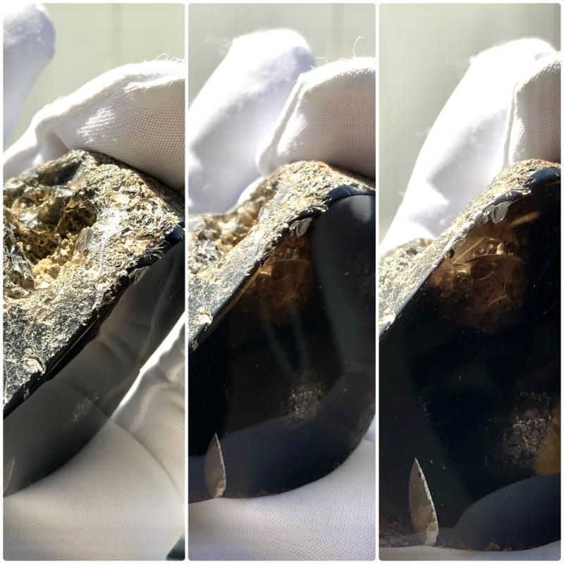 金色に光る-超レア黒曜石 金色に光る-超レア黒曜石