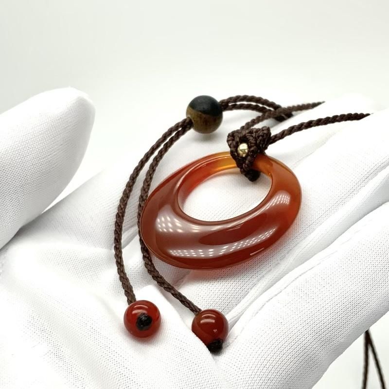 めのう マクラメ編みペンダント 】 瑪瑙 メノウ agate アゲート