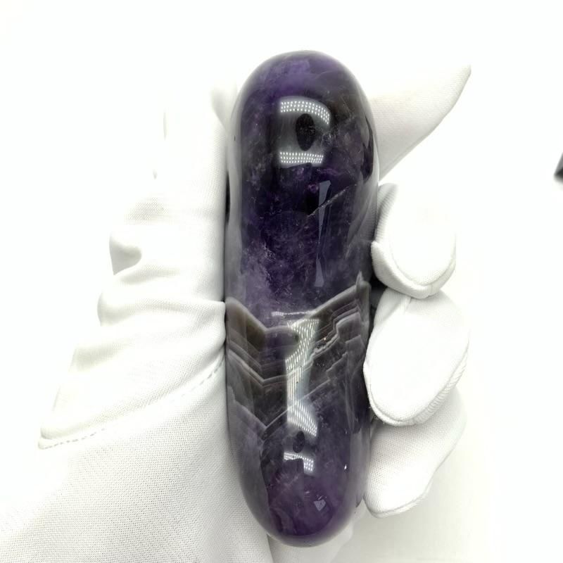 アメシスト 勾玉(特大) 置物 台付き 】 アメジスト 紫水晶 アメシスト 勾玉(特大) 置物 台付き 】 アメジスト 紫水晶