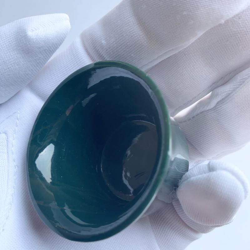 玉杯　水口青玉銅　おちょこ　鉱石 玉杯 水口青玉銅 おちょこ 鉱石
