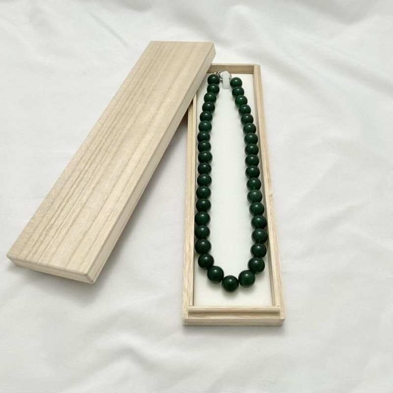 緑めのう ネックレス 12mm玉 】 瑪瑙 メノウ agate アゲート