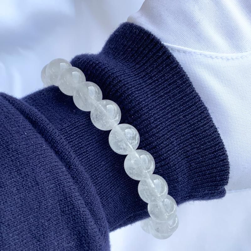 黒平産水晶 ブレスレット 10mm玉 】 クォーツ quartz 天然石