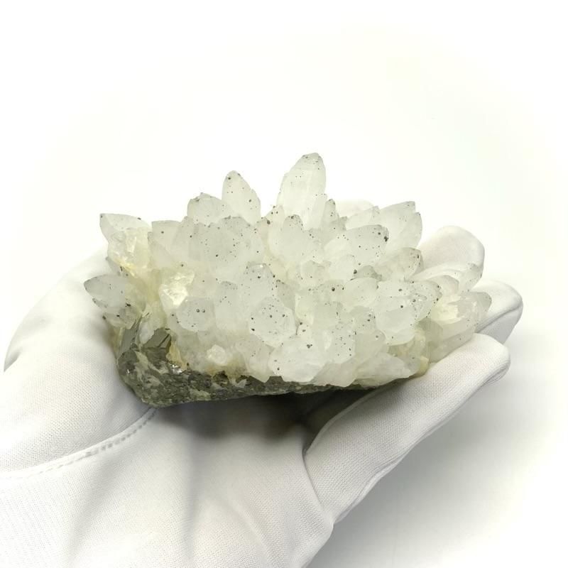 国産水晶/パイライト クラスター原石 青森県尾太鉱山産 】 日本 国産水晶/パイライト クラスター原石 青森県尾太鉱山産 】 日本