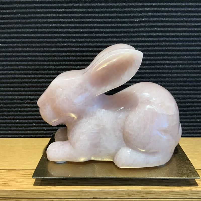 ローズクォーツ うさぎ 】 rosequartz 紅水晶 桃色 ピンク色
