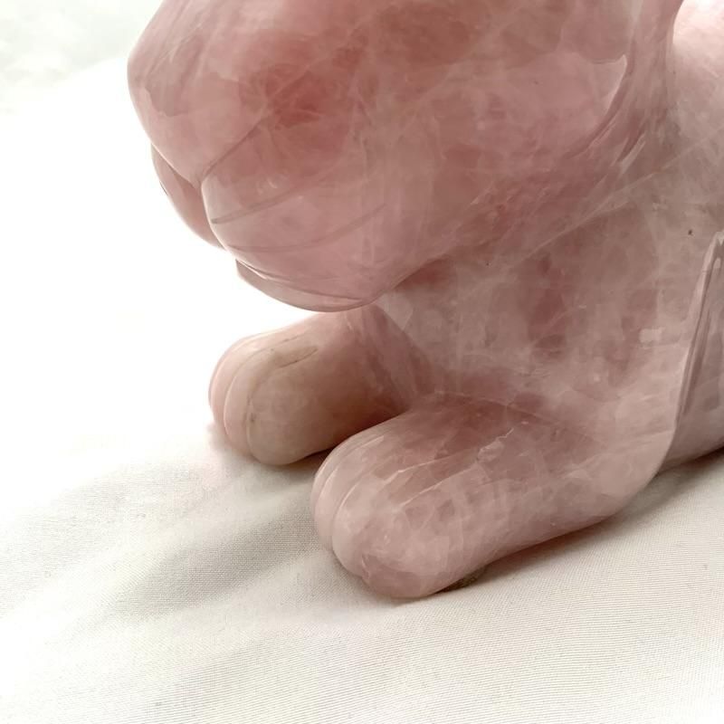 ローズクォーツ うさぎ 】 rosequartz 紅水晶 桃色 ピンク色