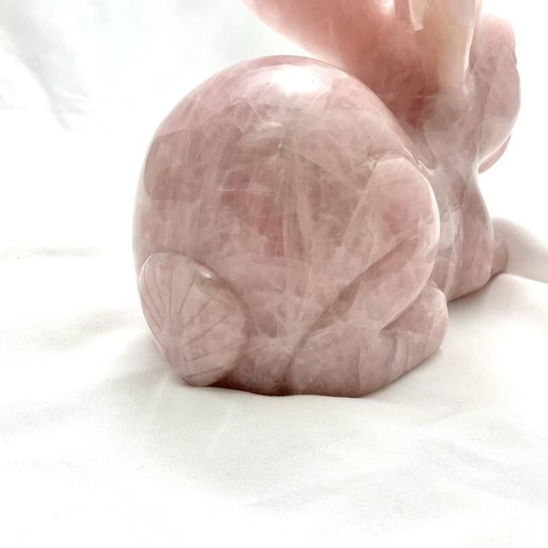 ローズクォーツ うさぎ 】 rosequartz 紅水晶 桃色 ピンク色 ローズクォーツ うさぎ 】 rosequartz 紅水晶 桃色 ピンク色