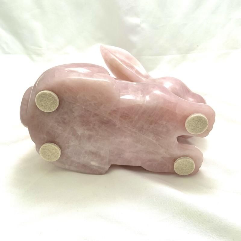 ローズクォーツ うさぎ 】 rosequartz 紅水晶 桃色 ピンク色 ローズクォーツ うさぎ 】 rosequartz 紅水晶 桃色 ピンク色