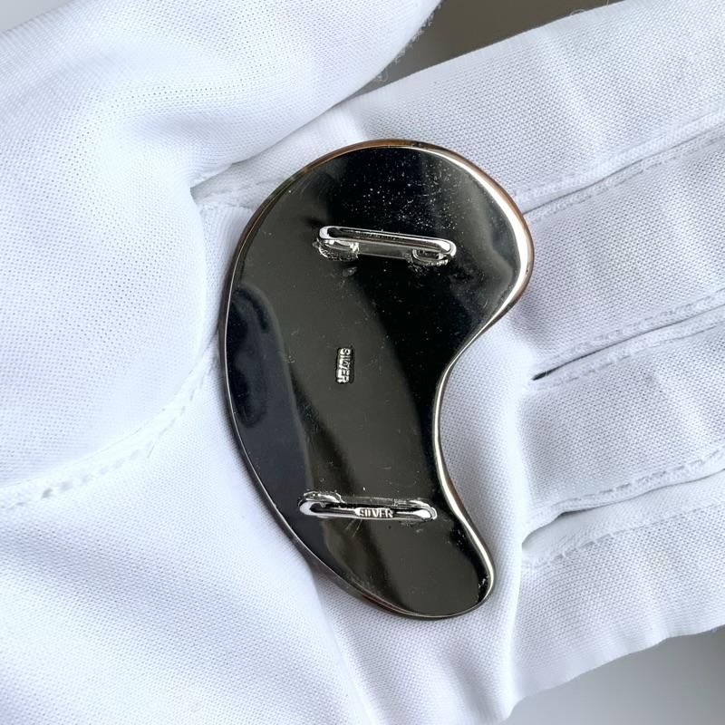 苔めのう SV925 帯留め 】 こけめのう モスアゲート 銀 瑪瑙