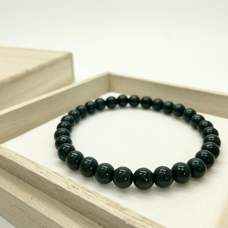 出雲國謹製勾玉使用 木花咲耶姫（枝桜）天然石ブレスレット内径約16cm 出雲國謹製勾玉使用 木花咲耶姫（枝桜）天然石ブレスレット内径