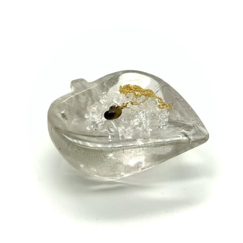 天然水晶 小物入れ (甲府職人研磨加工品) 】 天然水晶 本水晶