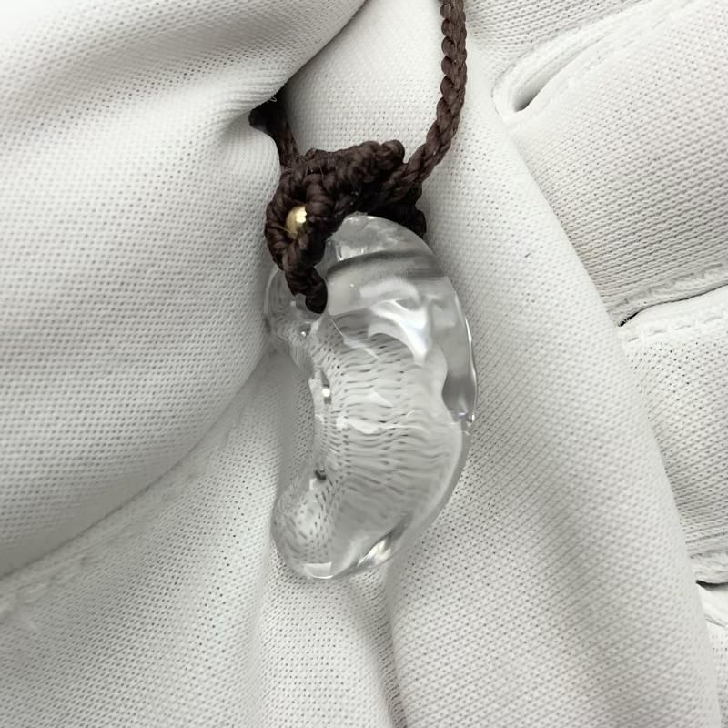 乙女鉱山水晶 勾玉 マクラメ編みペンダント 】 乙女水晶 天然石