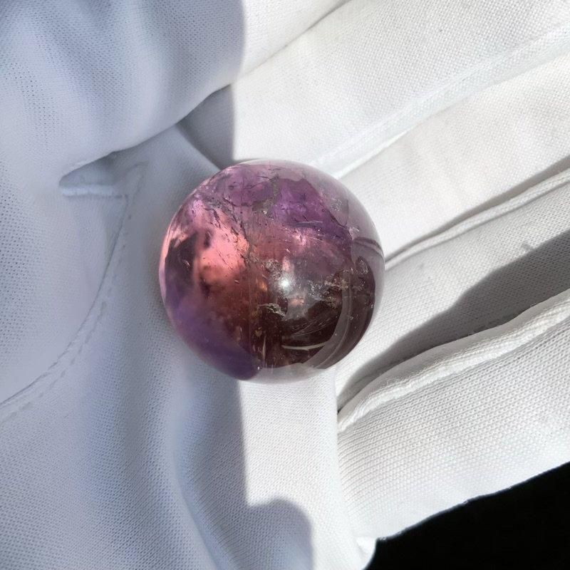 アメトリン丸玉 】 クォーツ quartz 天然石 万能石 浄化 開運 魔除け