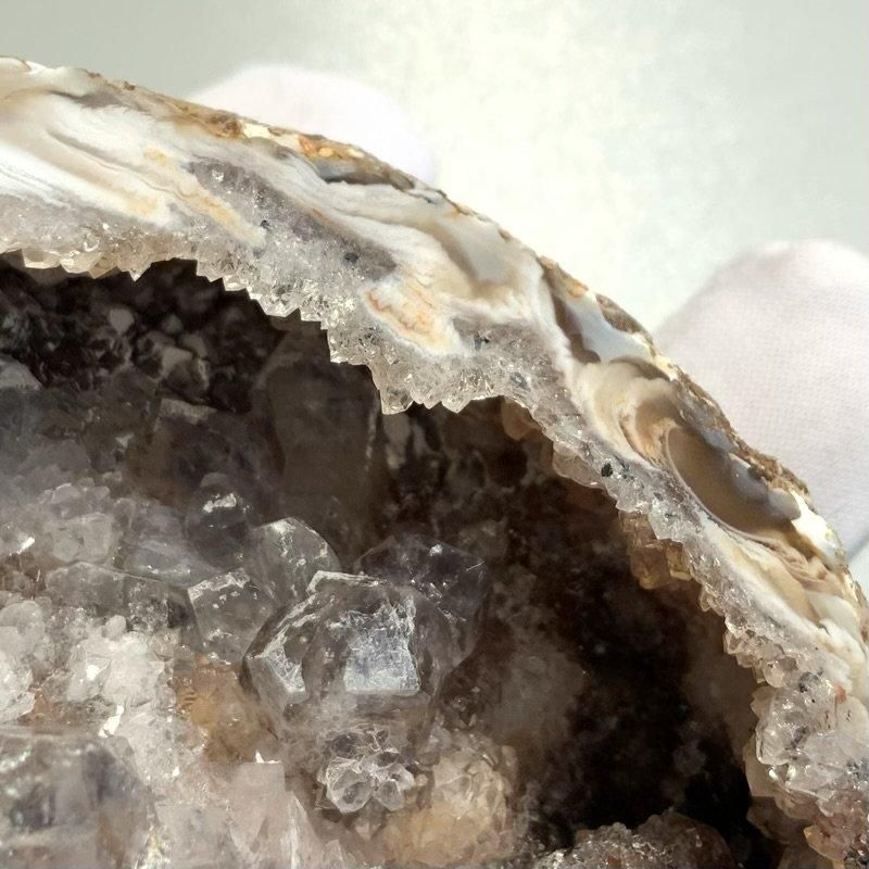 めのう ジオード(蓋なし) 】 トレジャーめのう 晶洞 geode