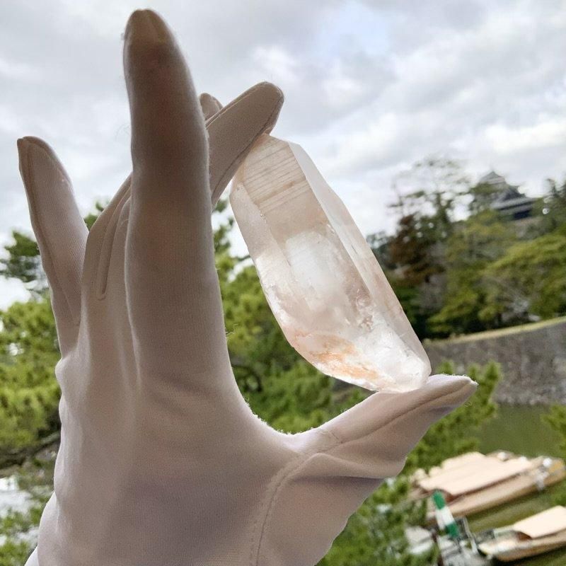ピンクレムリアンシードクリスタル ポイント 】 水晶 クォーツ