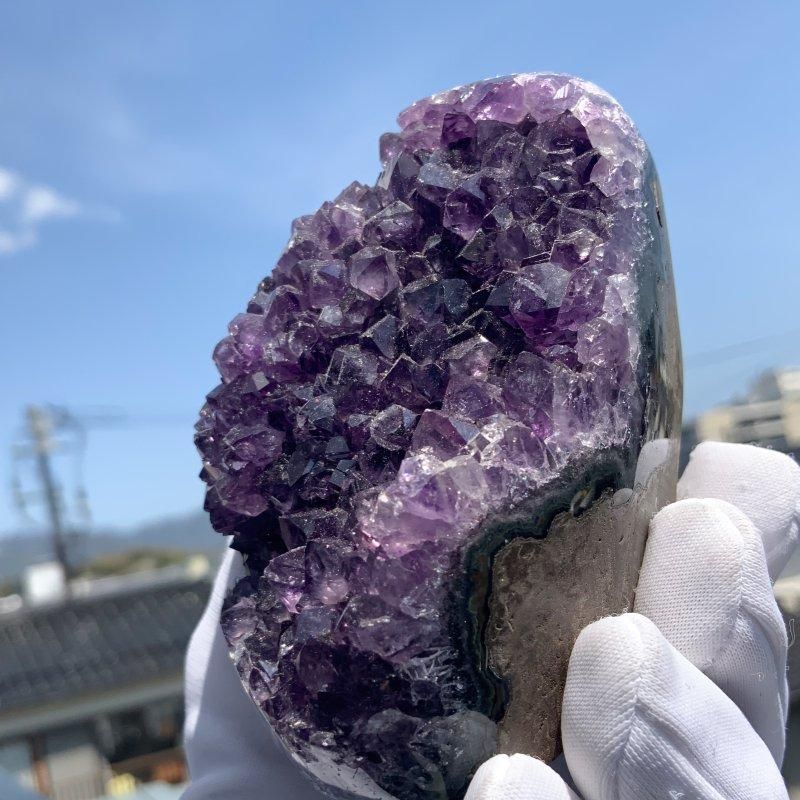 アメシスト ウルグアイ産 】 ジオード クラスター 紫水晶 アメシスト ウルグアイ産 】 ジオード クラスター 紫水晶