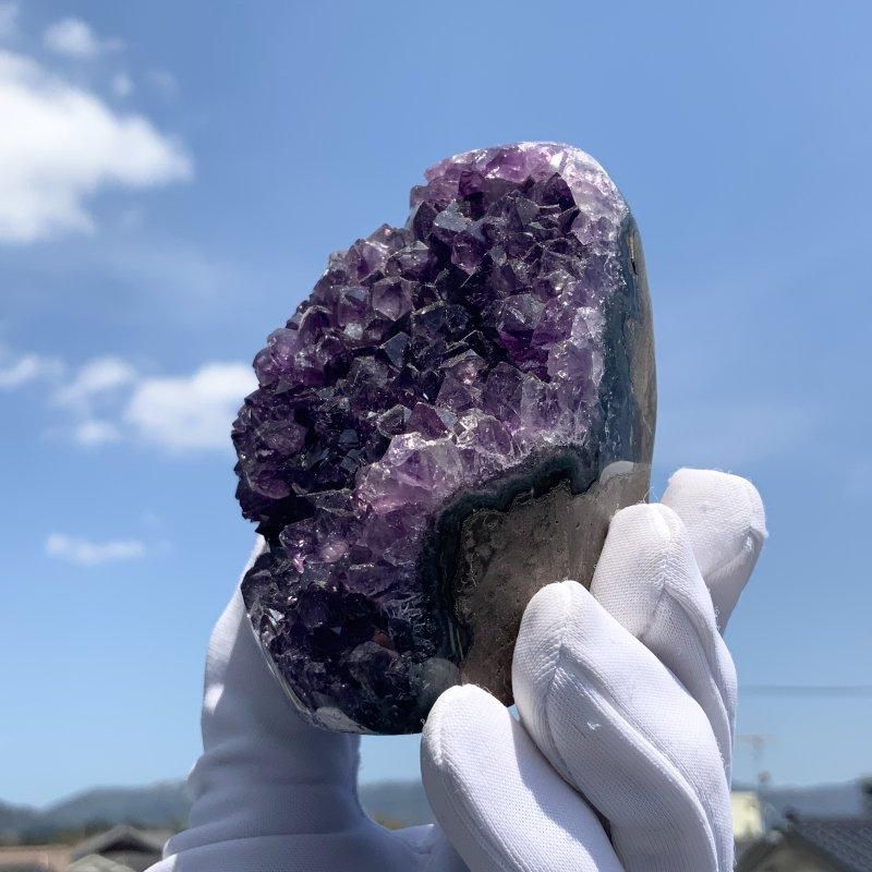 アメシスト ウルグアイ産 】 ジオード クラスター 紫水晶 アメシスト ウルグアイ産 】 ジオード クラスター 紫水晶