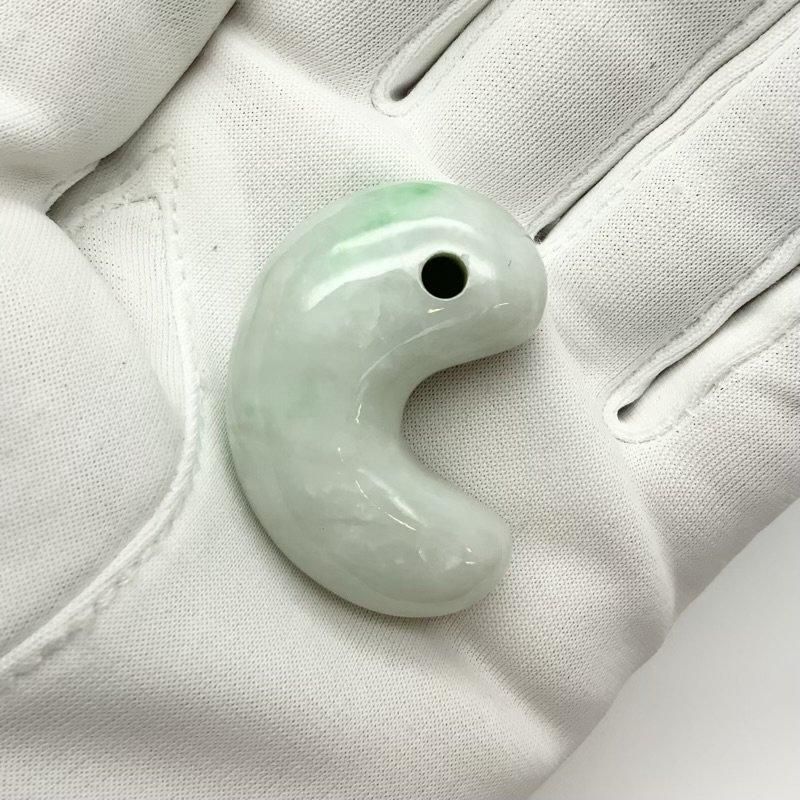 玉の腕輪二つ　綺麗なヒスイ　入手困難 インド翡翠（ヒスイ） 丸玉腕輪 8mm（内径:約17cm）の通販 - お