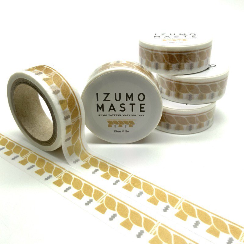 【 マスキングテープ ー出雲 IZUMOー2 】 マステ maskingtape 注連縄 勾玉 かわいい お土産 雑貨 -  めのうの店川島【公式通販】創業明治10年/勾玉や出雲石/碧玉/隠岐の黒曜石/糸魚川翡翠