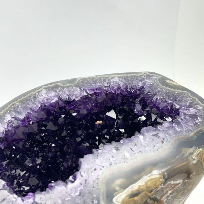 アメシスト ジオード ウルグアイ産 台付き 】 蓋つき アメジスト アメシスト ジオード ウルグアイ産 台付き 】 蓋つき アメジスト