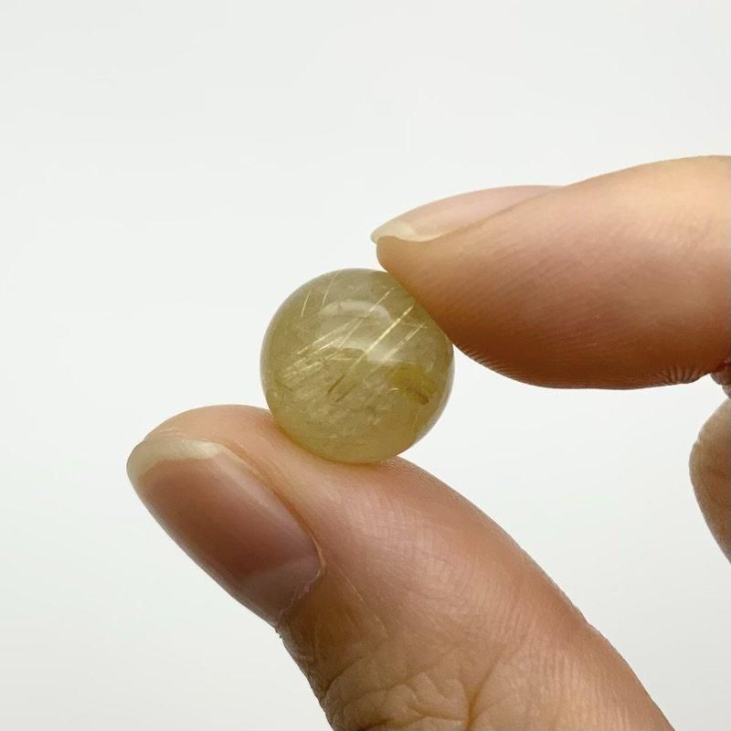 ルチルクォーツ ミニ丸玉 4個セット 】 針状結晶 quartz 天然石