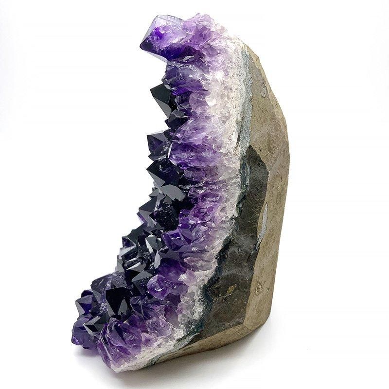 ウルグアイ産❣️天然石 瑪瑙の卵形　置物D.474 アメシスト ジオード ウルグアイ産 】 | めのうの店川島【公式通販