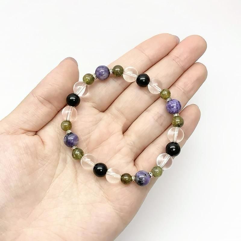 高品質チャロアイト天然石ブレスレット 石流通センター 高品質 天然石 ブレスレット チャロアイト (3A