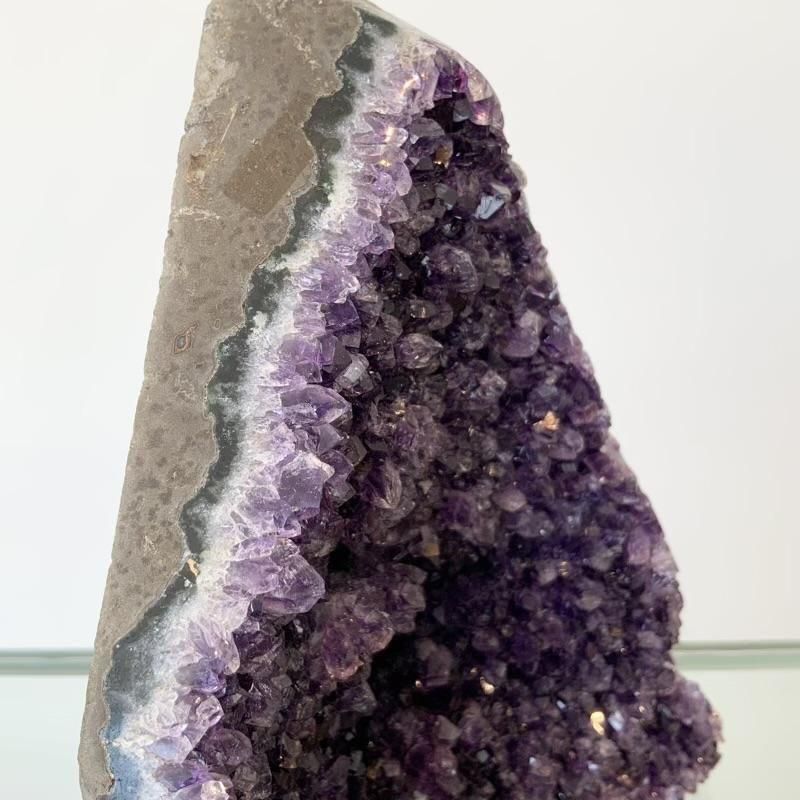 【来福・開運・浄化】ウルグアイ産⭐希少！全身瑪瑙のアメジストの笑口⭐N100 来福・開運・浄化】ウルグアイ産⭐希少！全身瑪瑙のアメジストの