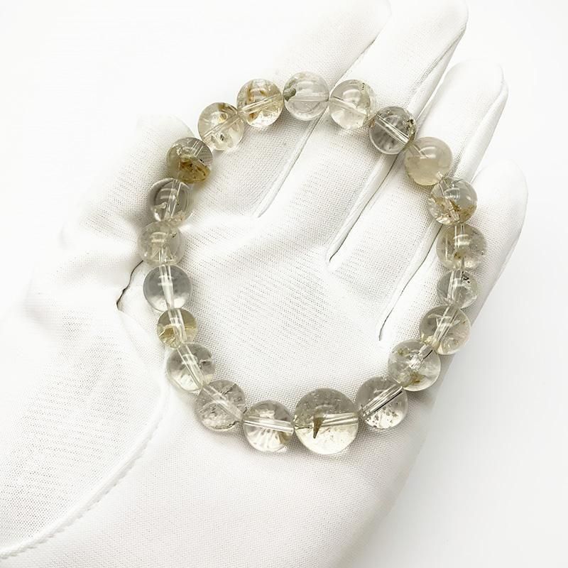 八幡山産水晶 10mmブレスレット 】 | めのうの店川島【公式通販