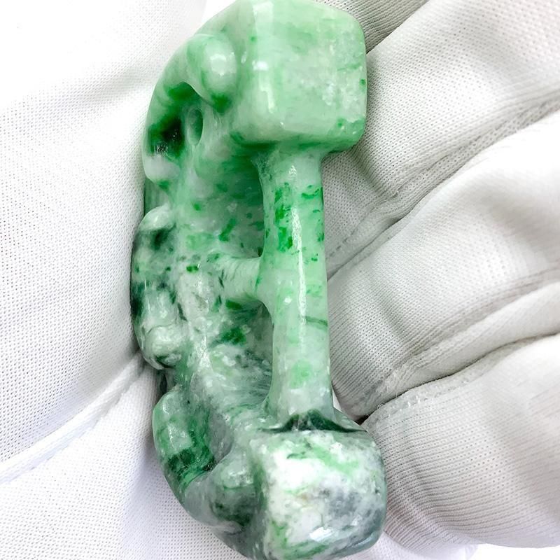 古墳時代 丁字頭勾玉 糸魚川翡翠 出土　【 即購入⭕】【最終値下げ‼️】 これは丁字頭(ちょうじがしら)勾玉です✨﻿ 古墳から発掘される