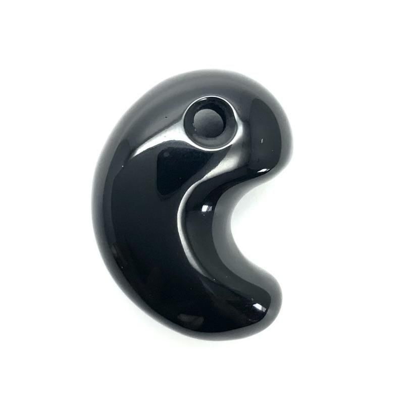 はじまりの勾玉 隠岐の島産黒曜石 勾玉(中) 巴型 】 | めのうの店川島【公式通販