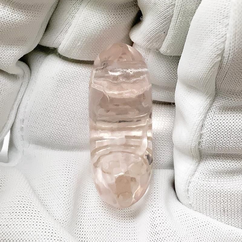 ローズクォーツ(マダガスカル産) 勾玉 獣型】 | めのうの店川島