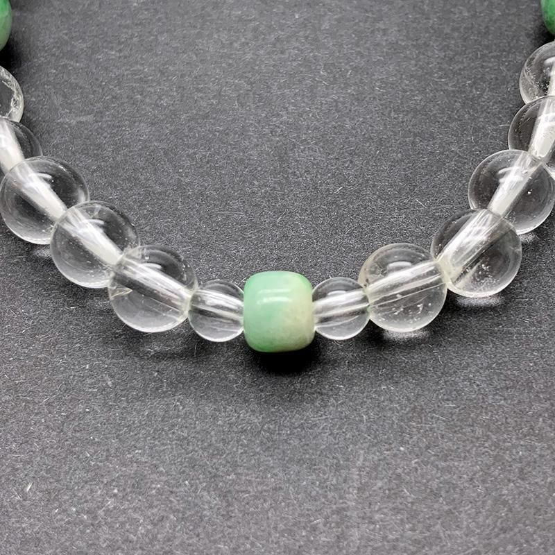 糸魚川翡翠×天然水晶 ブレスレット 】 | めのうの店川島【公式