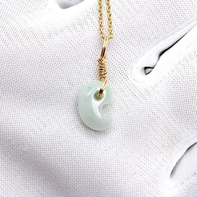 高品質❣️ミャンマー産A貨翡翠　　濃いラベンダー路路通ネックレストップ 高品質❣️ミャンマー産A貨翡翠 濃いラベンダー路路通ネックレス