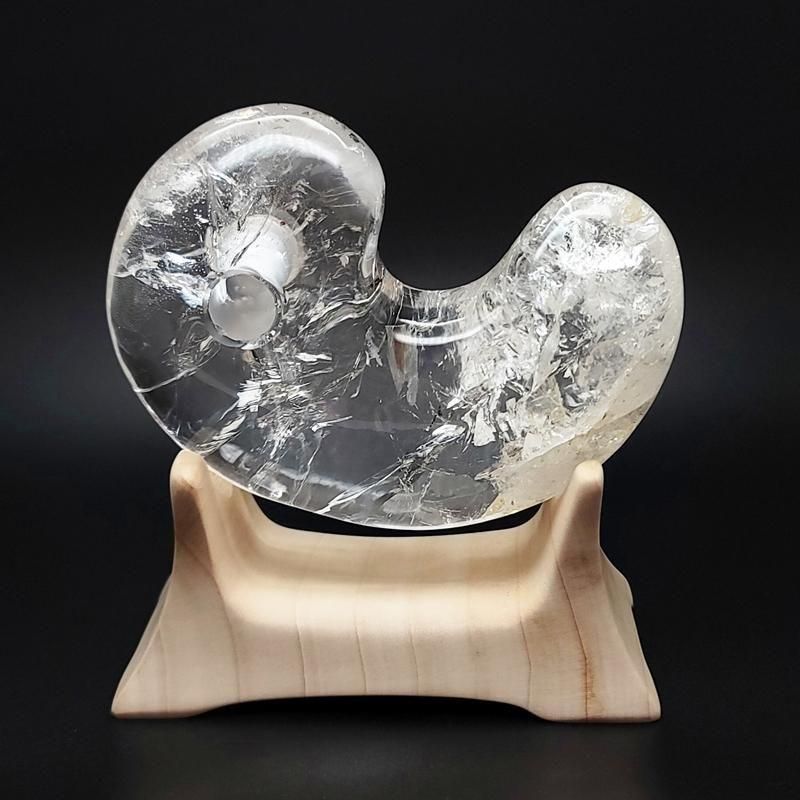 専用 綺麗表面　特大勾玉　　　　　　流線形の勾玉 最強陰陽統合☯️勾玉～W龍神～金箔ラメ | 陰陽統合勾玉Connect