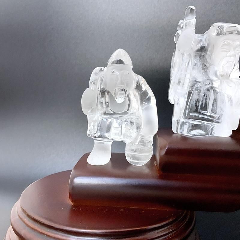 天然水晶 七福神 木製台座 】 | めのうの店川島【公式通販】創業明治10年