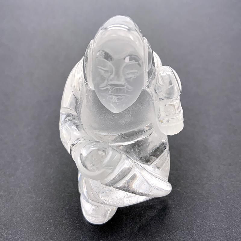 天然水晶七福神　手彫り水晶七福神水晶NO25-1494 天然水晶七福神 手彫り水晶七福神水晶NO25-1494