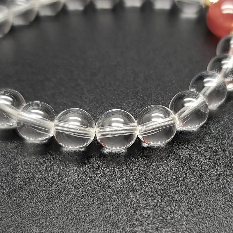 北海道稲倉産 ロードクロサイト / 水晶 ブレスレット 】 | めのうの店